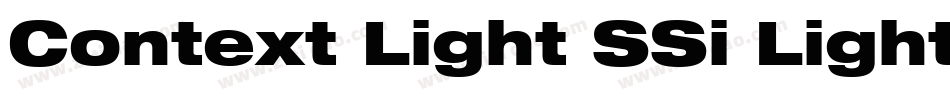 Context Light SSi Light字体转换